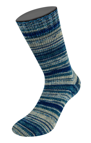 Lana Grossa Meilenweit 100 Merino Denim Mix 2607 Hell-/Dunkelgrau/Jeans/Nacht-/Graublau 100g