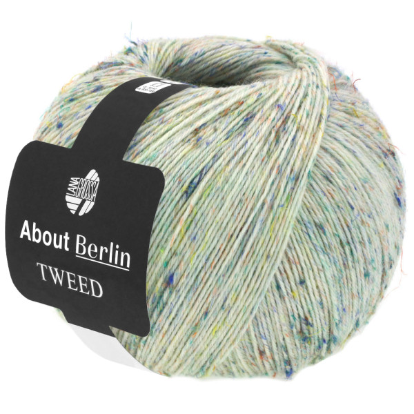 Lana Grossa About Berlin Tweed 908 Weißgrün