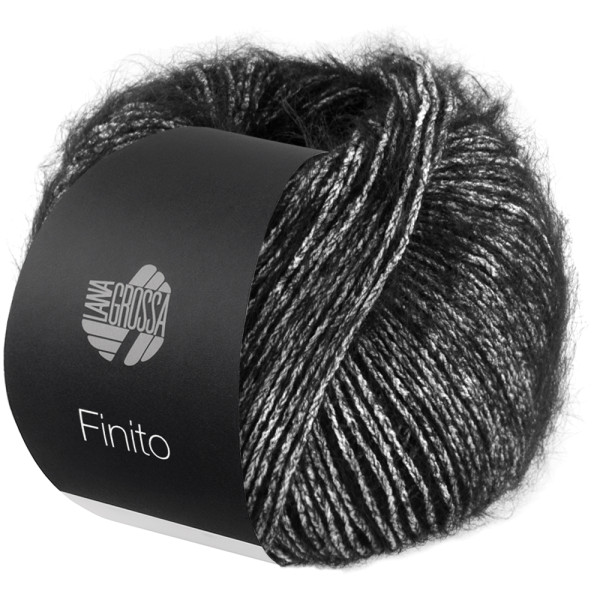 Lana Grossa Finito 016 Schwarz/Creme