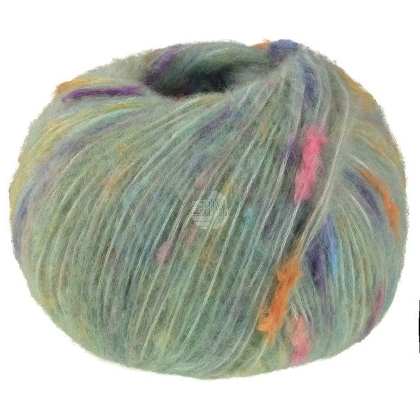 Lana Grossa Cassata 011 Zartgrün/Hellorange/Rosa/Hellgrau/Lila