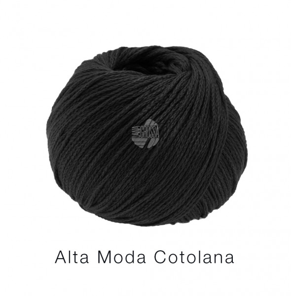 Lana Grossa Alta Moda Cotolana 017 Schwarz 50g