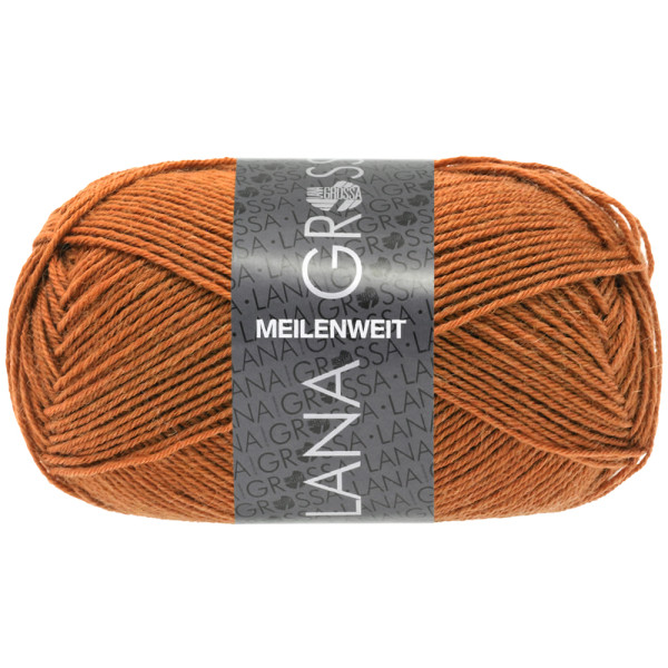 Lana Grossa Meilenweit 50 1406 Rost 50g