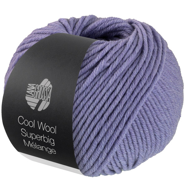 Lana Grossa Cool Wool Superbig Mélange 205 Lila meliert 50g