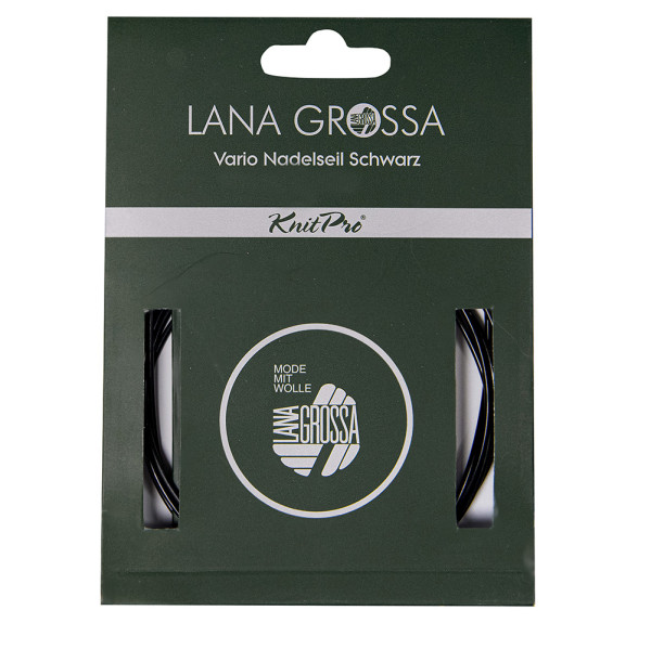 Lana Grossa Nadelseil Vario 80 cm  - schwarz 