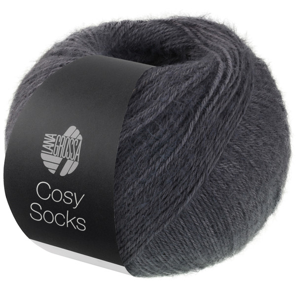 Lana Grossa Cosy Socks 007 Dunkelgrau 100g