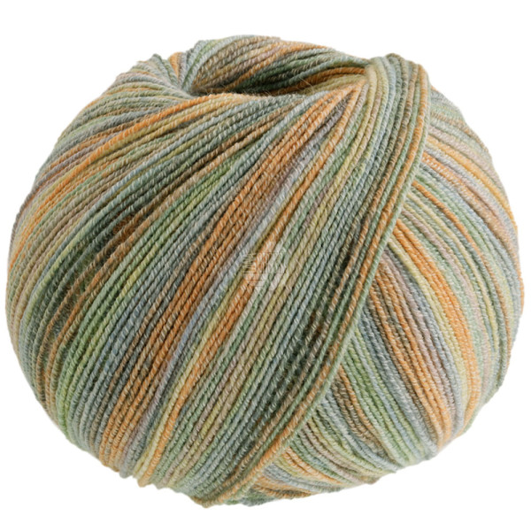 Lana Grossa Meilenweit 100 Cotton Bamboo Sole Mix 6417 Terrakotta/Vanille/Orange/Hellgrau/Blasslila/