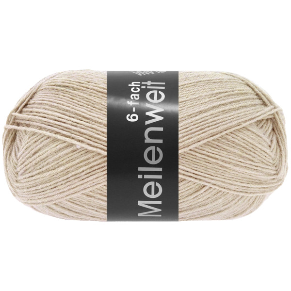 Lana Grossa Meilenweit 6-Fach 150 Unito 9678 Hellbeige 150g
