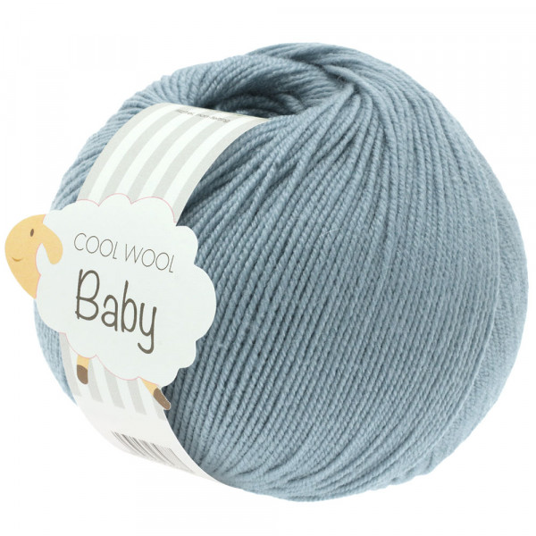 Lana Grossa Cool Wool Baby 264 Graublau 50g