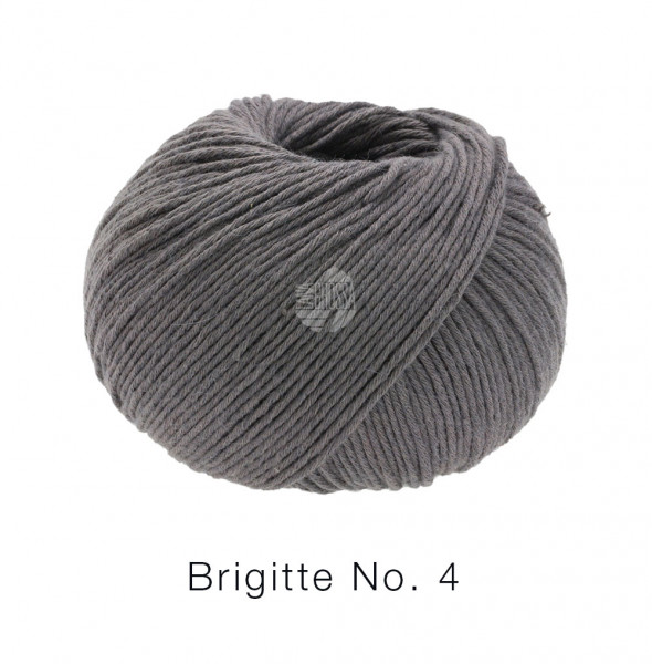 Lana Grossa Brigitte No.4 020 Graubraun 50g