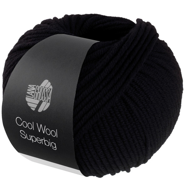 Lana Grossa Cool Wool Superbig 043 Schwarz 50g
