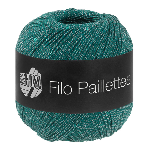 Lana Grossa Filo Pailettes 010 Petrol 50g