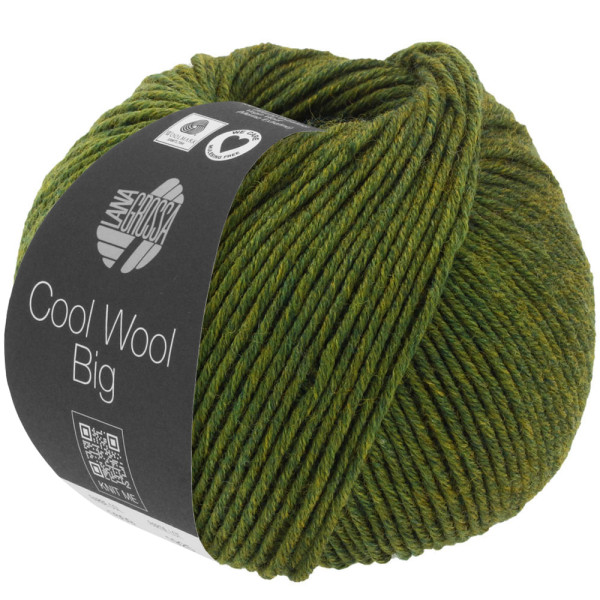 Lana Grossa Cool Wool Big Mélange 1611 Grün meliert 50g