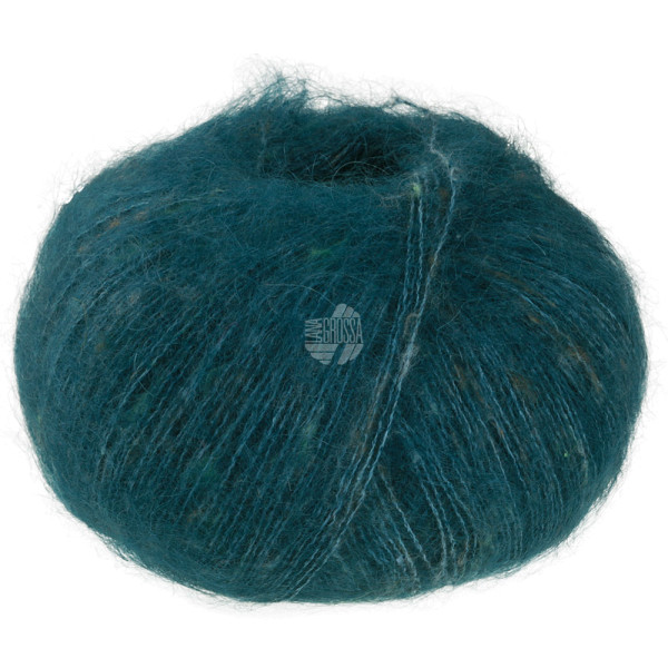 Lana Grossa Natural Superkid Tweed 634 Tiefseegrün