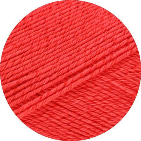 Lana Grossa Meilenweit 100 Cotone Vegano 010 Feuerrot 100g