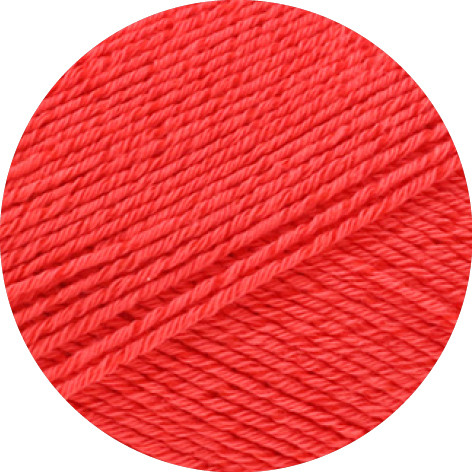 Lana Grossa Meilenweit 100 Cotone Vegano 010 Feuerrot 100g