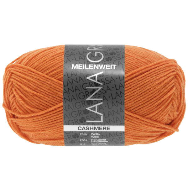 Lana Grossa Meilenweit 50 Cashmere 051 Orange 50g