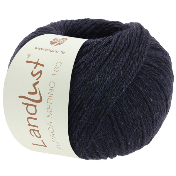 Lana Grossa Landlust Alpaka Merino 160 412 Schwarzblau