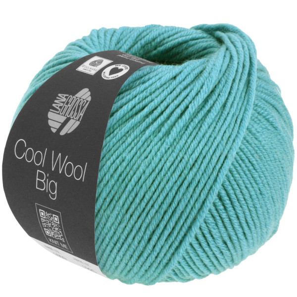 Lana Grossa Cool Wool Big Mélange 1614 Türkis meliert 50g