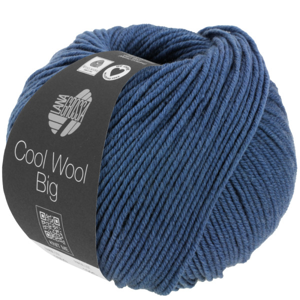 Lana Grossa Cool Wool Big Mélange 1655 Dunkelblau meliert 50g