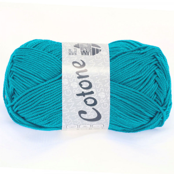 Lana Grossa Cotone 010 Türkisblau 50g