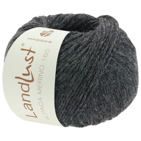 Lana Grossa Landlust Alpaka Merino 160 409 Anthrazit 