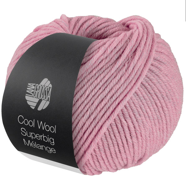 Lana Grossa Cool Wool Superbig Mélange 201 Rosa meliert 50g