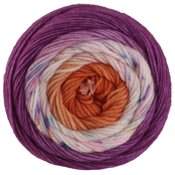 Lana Grossa Mw 50 Dip 5302 Violett/Lila/Türkis/Pink/Rosa/Gelb/Creme/;Anthrazit/Orange 50g