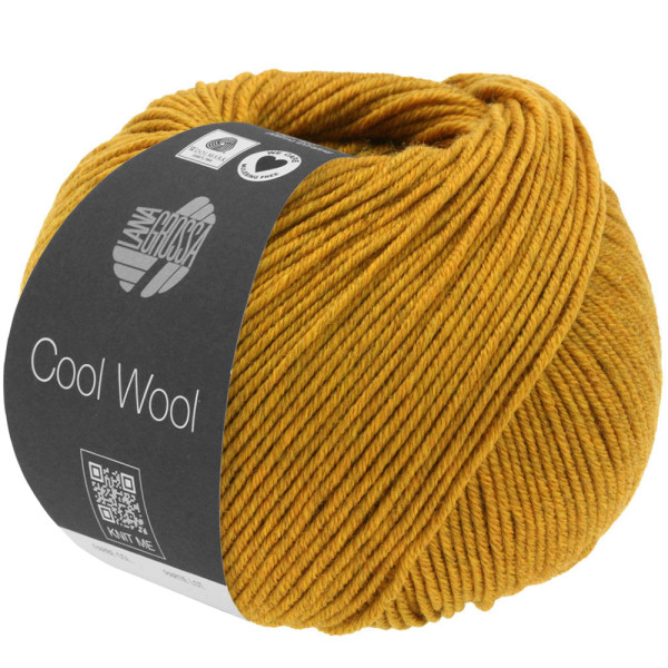 Lana Grossa Cool Wool 2000 Mélange 1407 Senf meliert 50g