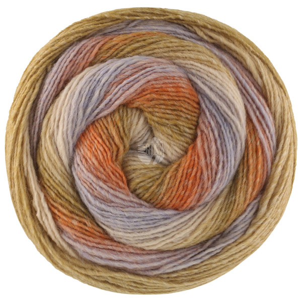 Lana Grossa Gomitolo Versione 458 Blaugrau/Reh-/Orangebraun/Khakigrün/-beige/;Elfenbein/Graubeige 20