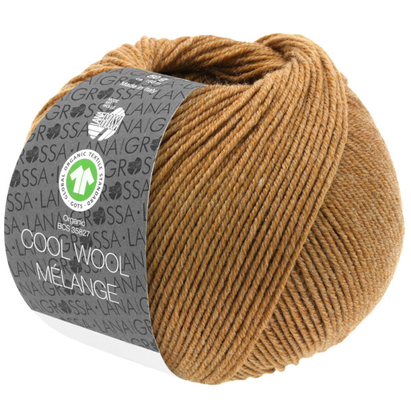 Lana Grossa Cool Wool 2000 Mélange GOTS 130 Karamell meliert