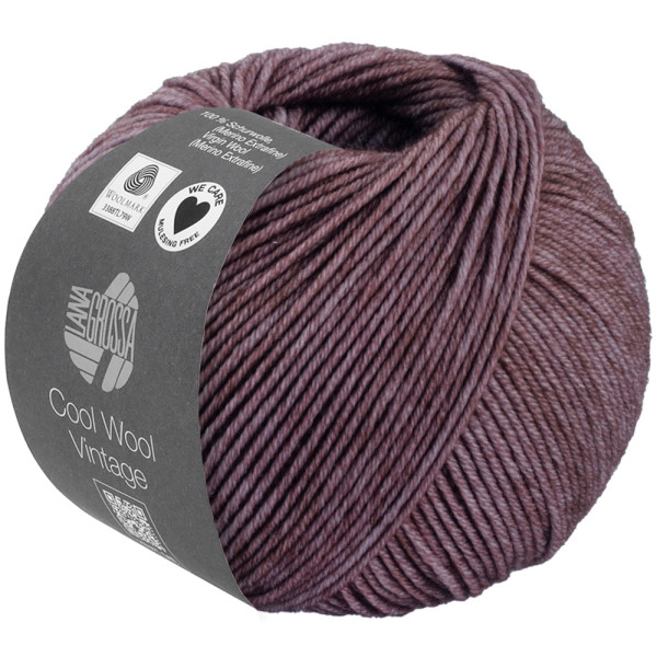 Lana Grossa Cool Wool Vintage 7387 Antikviolett 50g
