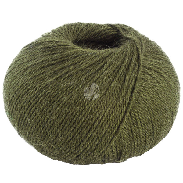 Lana Grossa Natural Lama Fine 119 Olivgrün50g