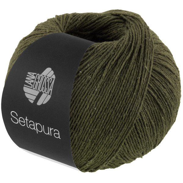 Lana Grossa Setapura 003 Dunkeloliv 50g