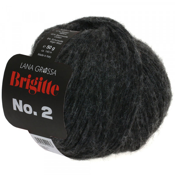 Lana Grossa Brigitte No.2 014 Anthrazit 50g