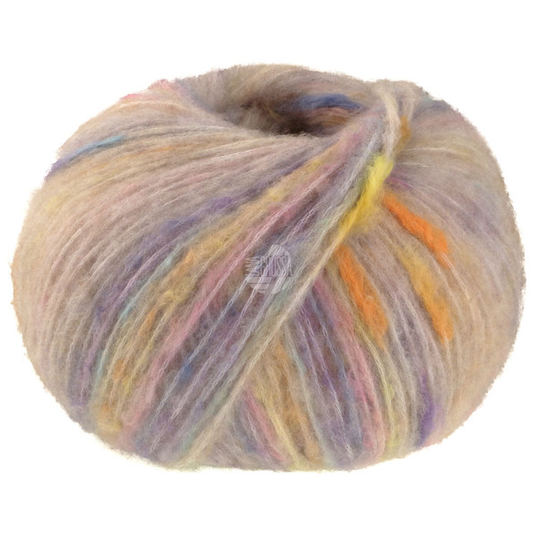 Lana Grossa Cassata 007 Hellbeige/Gelb/Orange/Jeansblau/Rosa