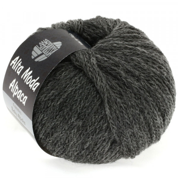 Lana Grossa Alta Moda Alpaca 022 Dunkelgrau meliert 50g