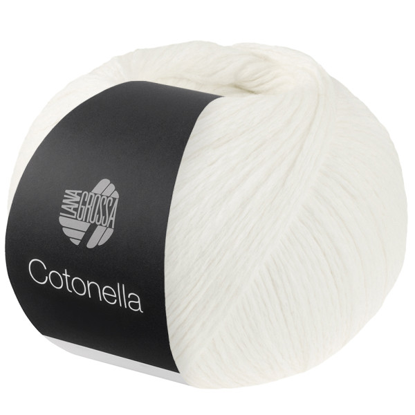 Lana Grossa Cotonella Uni 201 Weiß 50g