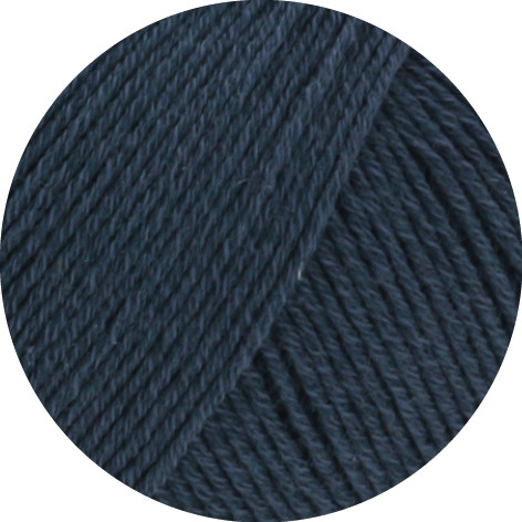 Lana Grossa Cotton Wool 005 Dunkelblau 50g