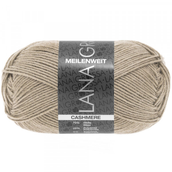 Lana Grossa Meilenweit 50 Cashmere 013 Beige 50g