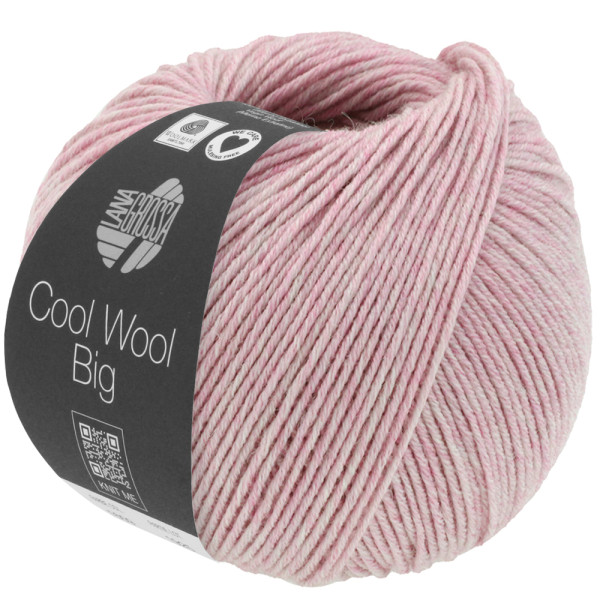 Lana Grossa Cool Wool Big Mélange 1602 Rosa meliert 50g