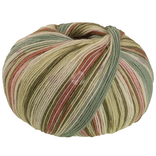Lana Grossa Meilenweit Seta Giappone 3383 Rosa/Graugrün/Ecru/Oliv/Eierschale/Nougat