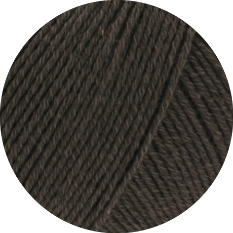 Lana Grossa Cotton Wool 009 Dunkelbraun 50g