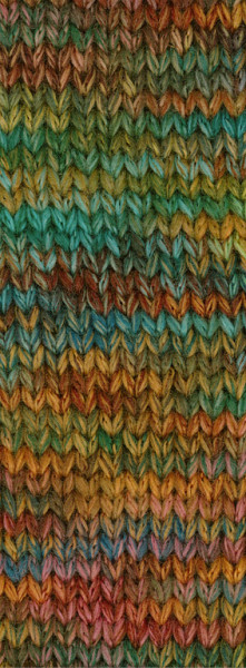 Lana Grossa Cool Merino Big Color 404 Caramel/Jade/Petrol/Ocker/Oliv/Rosa/Dunkelbraun 50g