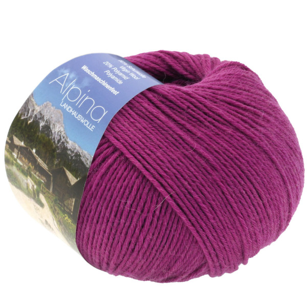 Lana Grossa Alpina Landhauswolle 061 Fuchsia 100g