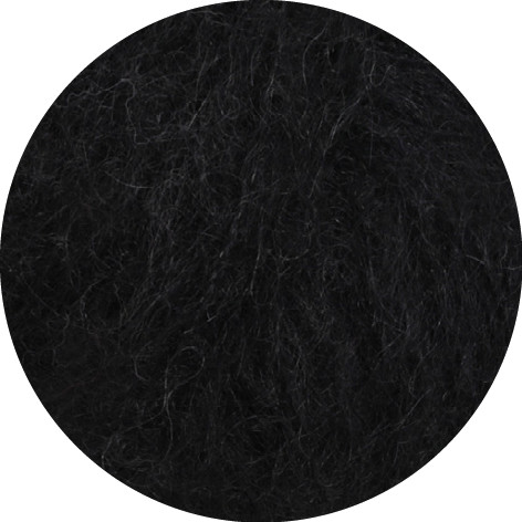 Lana Grossa Mohair Moda 016 Schwarz 50g