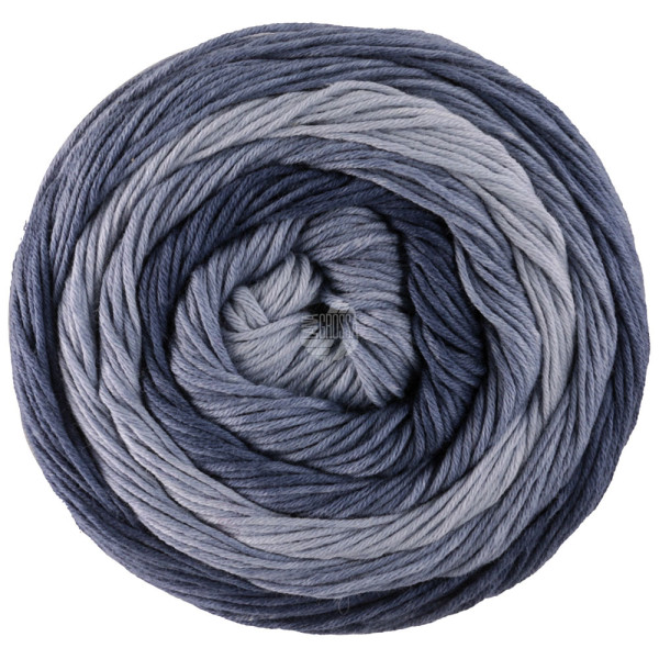 Lana Grossa Gomitolo Tono 1039 Jeans-/Grau-/Stahlblau