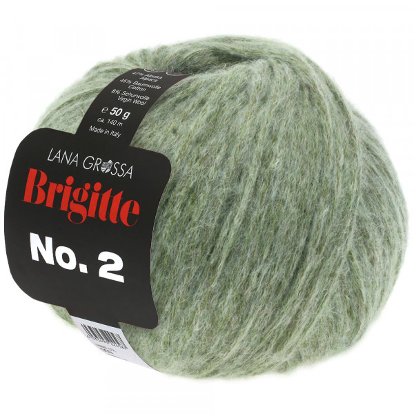 Lana Grossa Brigitte No.2 018 Graugrün 50g