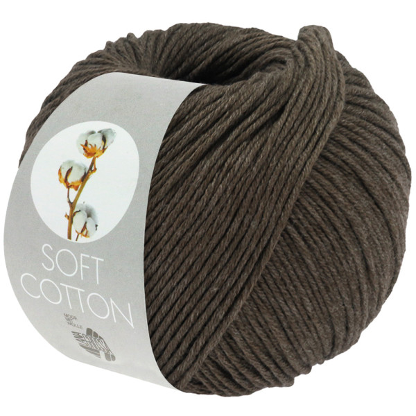 Lana Grossa Soft Cotton 054 Dunkelgrau 50g