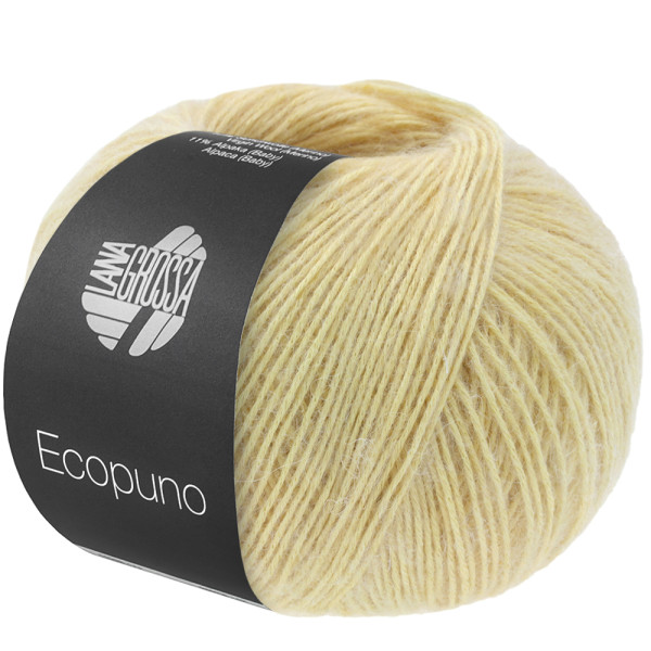 Lana Grossa Ecopuno 228 Pastellgelb 50g