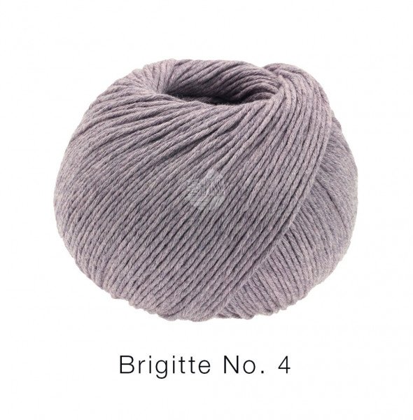Lana Grossa Brigitte No.4 008 Graulila 50g